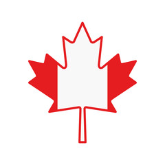 Canada symbol and maple leaf design