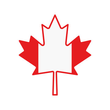 Canada symbol and maple leaf design