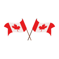 Canada symbol and maple leaf design
