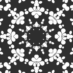 Fototapeta na wymiar Black and white simple geometric pattern
