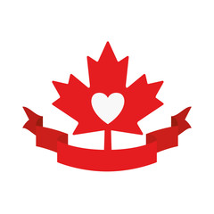 Maple leaf of canada design