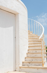 stairs to the white lighthouse