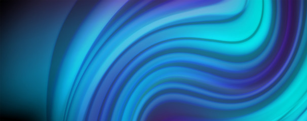 Fototapeta premium Flowing liquid colors - modern colorful flow poster. Wave liquid shapes. Art design for your design project