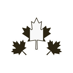Maple leaf and canada symbol design