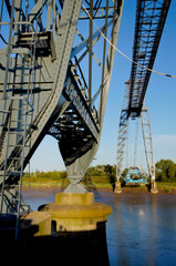 Obraz premium UK, Wales, Gwent, Newport, transporter Bridge