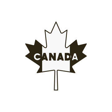 Maple leaf and canada symbol design