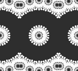 Black and white simple geometric pattern