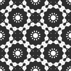Beauty black and white floral pattern, interior cover design