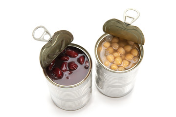 ひよこ豆とレッドキドニービーンズ