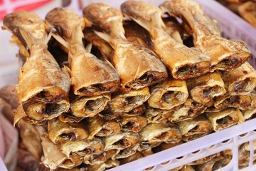 dried fish for cooking at street food