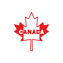 Canada symbol and maple leaf design