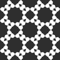 Beauty black and white floral pattern, interior cover design