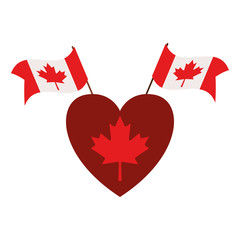 Canada symbol and maple leaf design