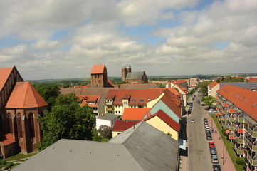 Obraz premium Prenzlau vom alten Museumsturm 2014