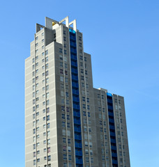 Skyscraper in the city of The Hague. Netherlands Europe.