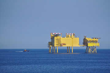 offshore wind turbine in the north sea