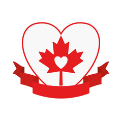 Maple leaf of canada design