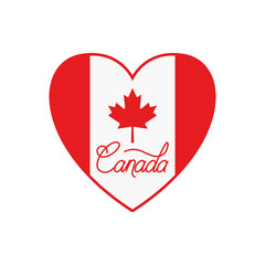 Canada symbol and maple leaf design