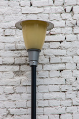 old street lamp on the wall
