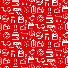 e-commerce seamless pattern