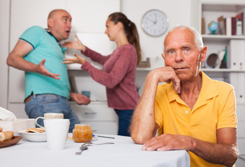 Resentment of an elderly father for adult children