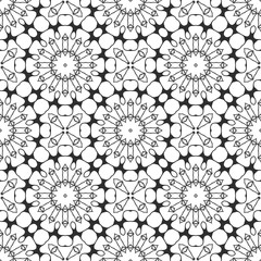 Beauty floral digital pattern, creative retro, vintage black and white design