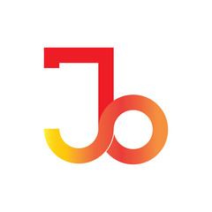 Letter jb logo design vector
