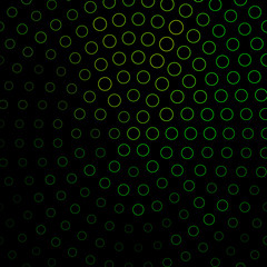 Fototapeta na wymiar Dark Green vector texture with circles.