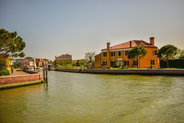 Canal de ingreso en la isla de Torcello.
