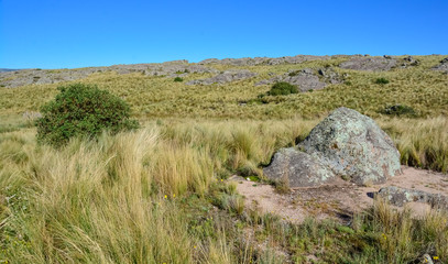 Fototapeta na wymiar Quebrada del Condorito National Park landscape,Cordoba province, Argentina