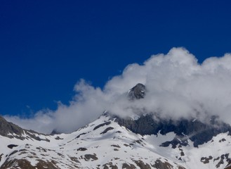 Fototapeta na wymiar Landscape from devil's peak from Orobie mountain Alps Val Brembana Italy