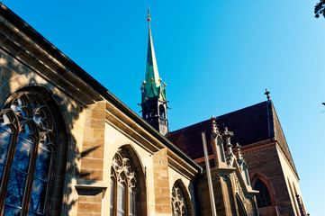 Church in Konstanz with blue sky Konstanzer Münster