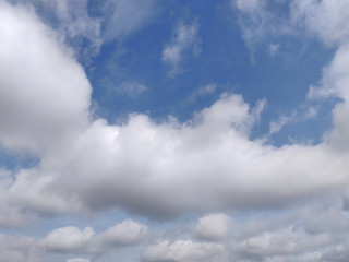 Blue sky and cloud background.