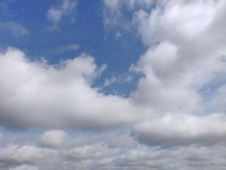 Blue sky and cloud background.