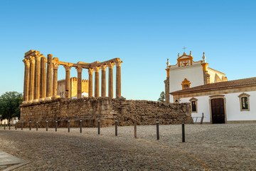 The Roman Temple of Evora, also referred to as the Templo de Diana is an ancient temple in the...