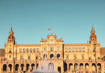 Plaza de Espana, Spain Square in Sevilla