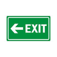 fire emergency exit sign icon