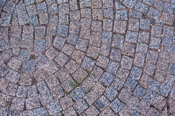 Stone paving stone wall background
