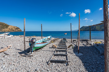  Scotts Head and dugout boats Views around the caribbean island of Dominica West indies