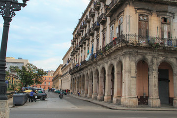 Fototapeta na wymiar Colorful street of Havana, Cuba