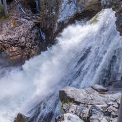 Majestic waterfall in Vancouver, Canada.