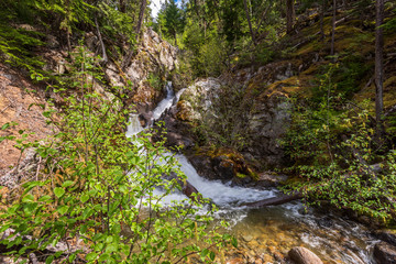 Majestic waterfall in Vancouver, Canada.