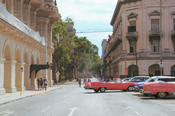 Colorful street of Havana, Cuba