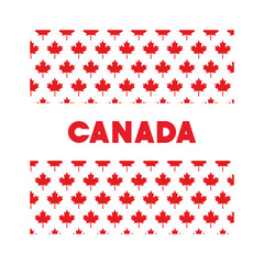 Canada symbol and maple leaf design