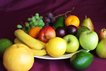 fresh fruits on the table