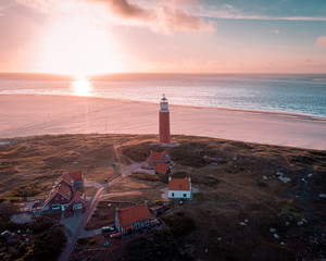 Lighthouse Texel Netherlands, Dutch Island Texel Holland