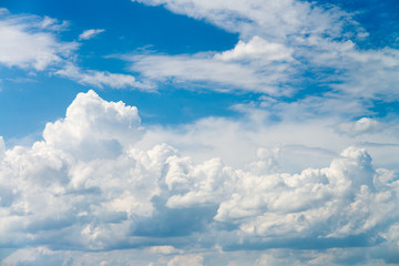 blue sky with clouds