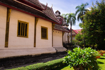 Fototapeta na wymiar thailand stylized temple ,chiangmai