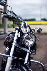 Outdoor road and motorcycle rudder