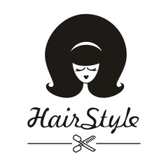 Young woman with a beautiful haircut 